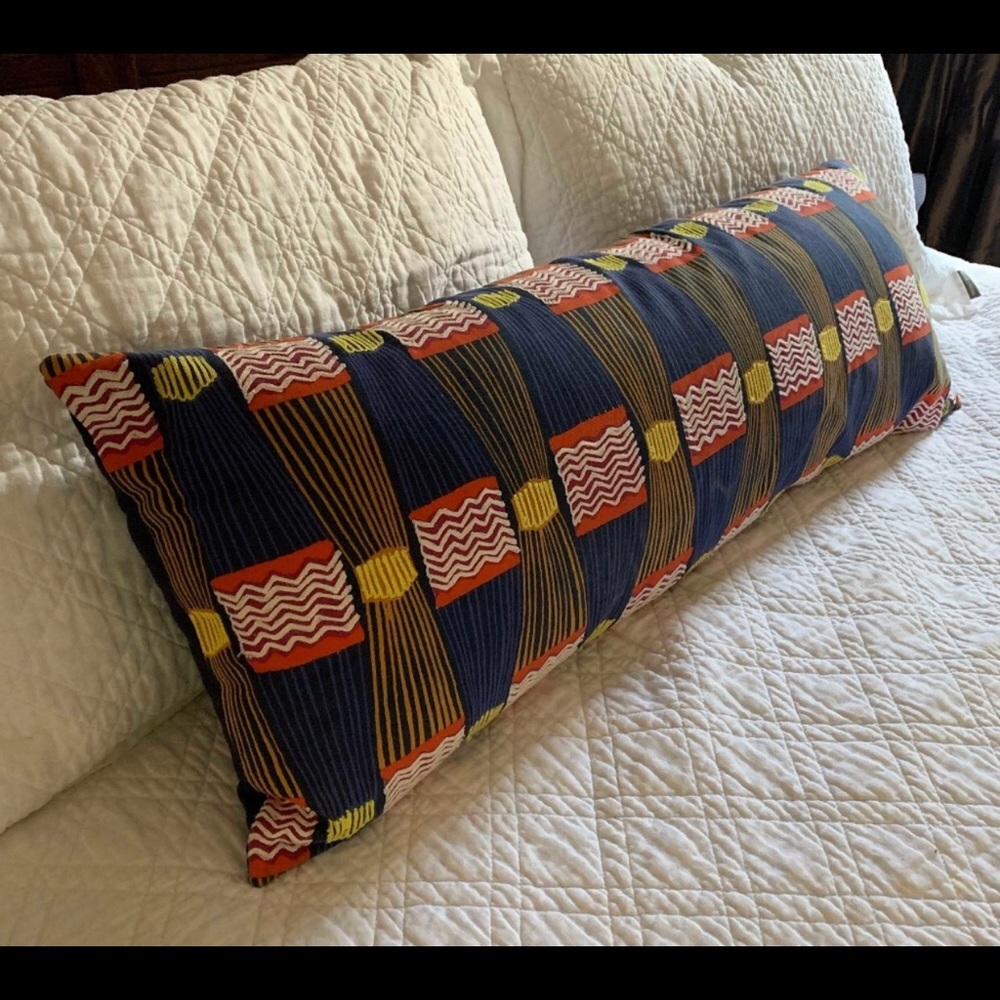 West Elm knotted strip pillow cover